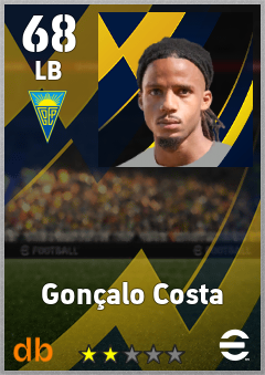 Gonçalo Costa — LB, OVR 68, MAX 68