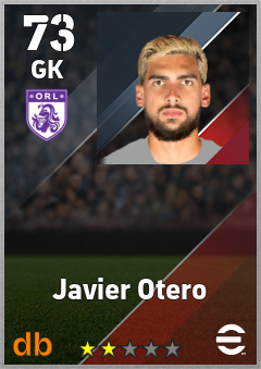 Javier Otero — GK, OVR 73, MAX 73