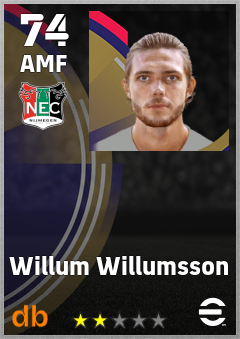 Willum Willumsson — AMF, OVR 74, MAX 74