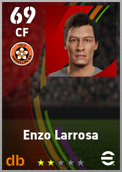 Enzo Larrosa — CF, OVR 69, MAX 69