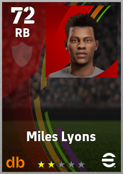 Miles Lyons eFootball player card