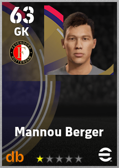 Mannou Berger eFootball player card