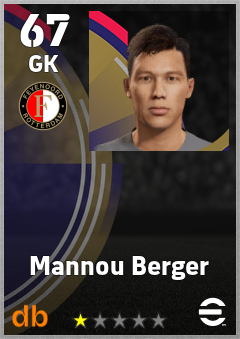 Mannou Berger — GK, OVR 67, MAX 67