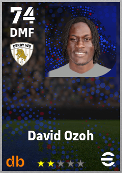 David Ozoh — DMF, OVR 74, MAX 74