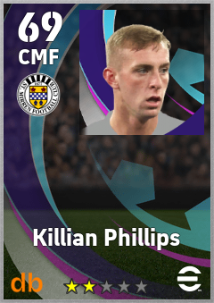 Killian Phillips — CMF, OVR 69, MAX 69