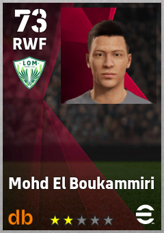 Mohd El Boukammiri eFootball player card