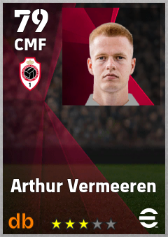 Arthur Vermeeren — CMF, OVR 79, MAX 79