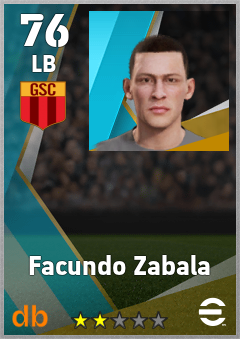 Facundo Zabala — LB, OVR 76, MAX 76