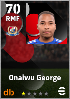 Onaiwu George — RMF, OVR 70, MAX 70