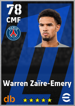 Warren Zaïre-Emery eFootball player card