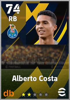 Alberto Costa — RB, OVR 74, MAX 74
