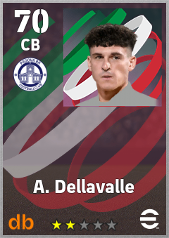 A. Dellavalle — CB, OVR 70, MAX 70