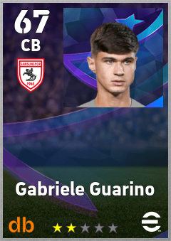 Gabriele Guarino — CB, OVR 67, MAX 67