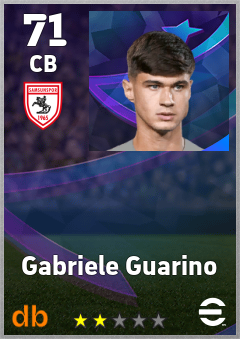 Gabriele Guarino — CB, OVR 71, MAX 71