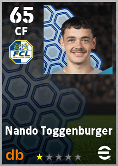 Nando Toggenburger — CF, OVR 65, MAX 65