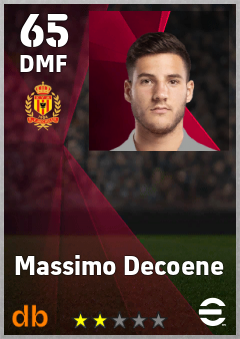 Massimo Decoene — DMF, OVR 65, MAX 65