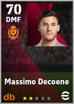 Massimo Decoene — DMF, OVR 70, MAX 70