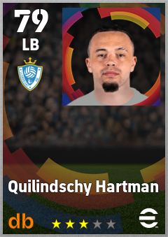 Quilindschy Hartman — LB, OVR 79, MAX 79