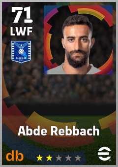 Abde Rebbach eFootball player card