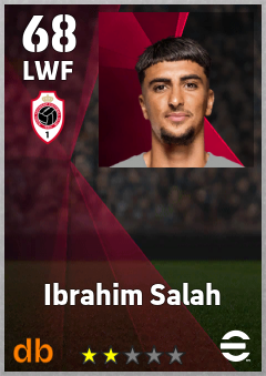 Ibrahim Salah — LWF, OVR 68, MAX 68