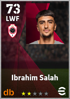 Ibrahim Salah — LWF, OVR 73, MAX 73