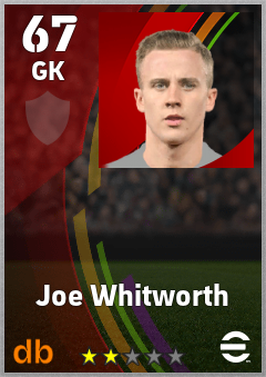 Joe Whitworth — GK, OVR 67, MAX 67