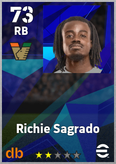Richie Sagrado — RB, OVR 73, MAX 73