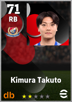 Kimura Takuto — RB, OVR 71, MAX 71