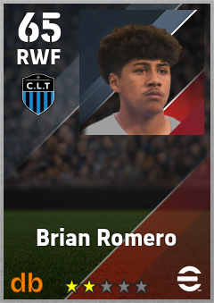 Brian Romero — RWF, OVR 65, MAX 65