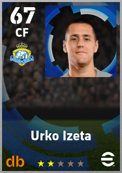 Urko Izeta — CF, OVR 67, MAX 67