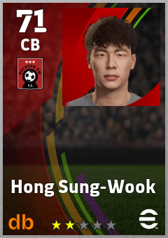 Hong Sung-Wook — CB, OVR 71, MAX 71