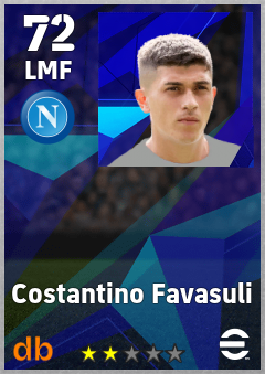Costantino Favasuli — LMF, OVR 72, MAX 72