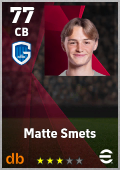Matte Smets eFootball player card