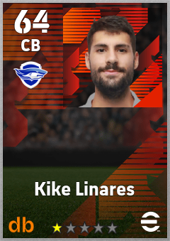 Kike Linares — CB, OVR 64, MAX 64