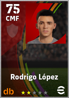 Rodrigo López eFootball player card