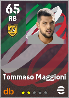 Tommaso Maggioni — RB, OVR 65, MAX 65