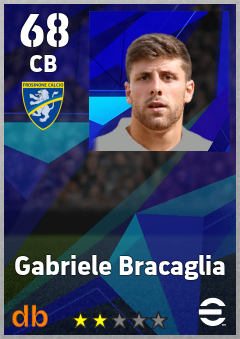 Gabriele Bracaglia — CB, OVR 68, MAX 68