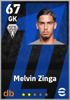 Melvin Zinga — GK, OVR 67, MAX 67