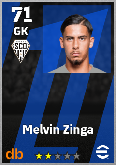 Melvin Zinga — GK, OVR 71, MAX 71