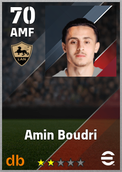 Amin Boudri — AMF, OVR 70, MAX 70