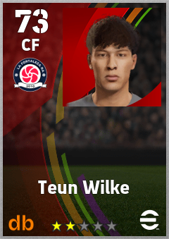 Teun Wilke — CF, OVR 73, MAX 73