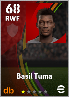 Basil Tuma — RWF, OVR 68, MAX 68