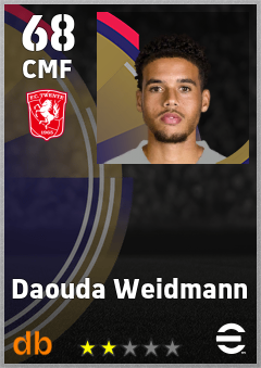 Daouda Weidmann — CMF, OVR 68, MAX 68