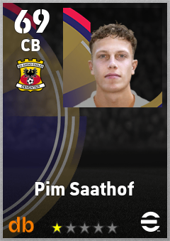 Pim Saathof — CB, OVR 69, MAX 69