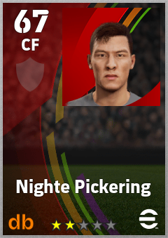 Nighte Pickering eFootball player card