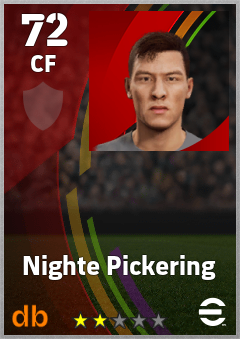 Nighte Pickering eFootball player card