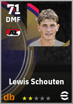 Lewis Schouten eFootball player card