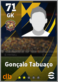 Gonçalo Tabuaço — GK, OVR 71, MAX 71