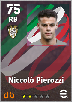 Niccolò Pierozzi — RB, OVR 75, MAX 75
