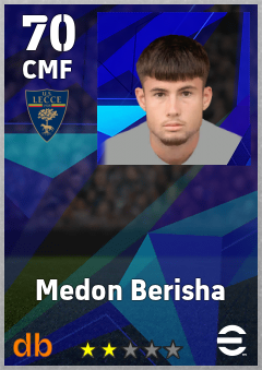 Medon Berisha — CMF, OVR 70, MAX 70